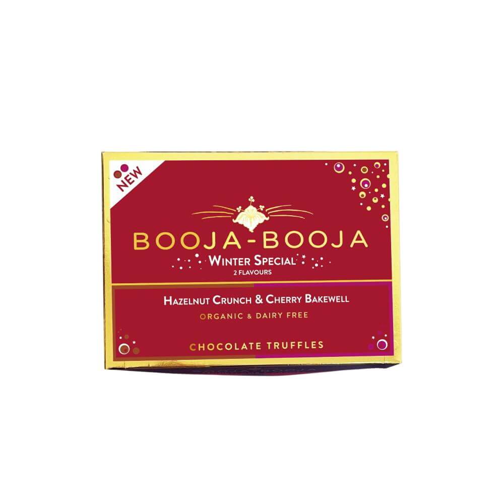 Booja Booja Winter Special Hazelnut Crunch & Cherry Bakewell 92g